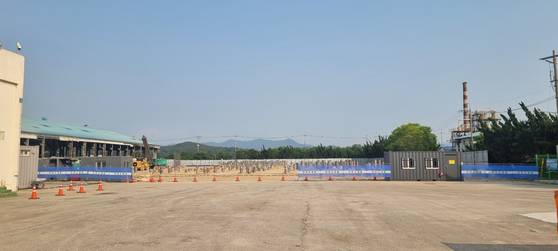 정읍그린파워㈜가 2018억원을 들여 전북 정읍시 영파동 제1 일반산업단지에 짓고 있는 바이오매스 SRF 발전소 공사 현장 모습. 사진 정읍그린파워㈜