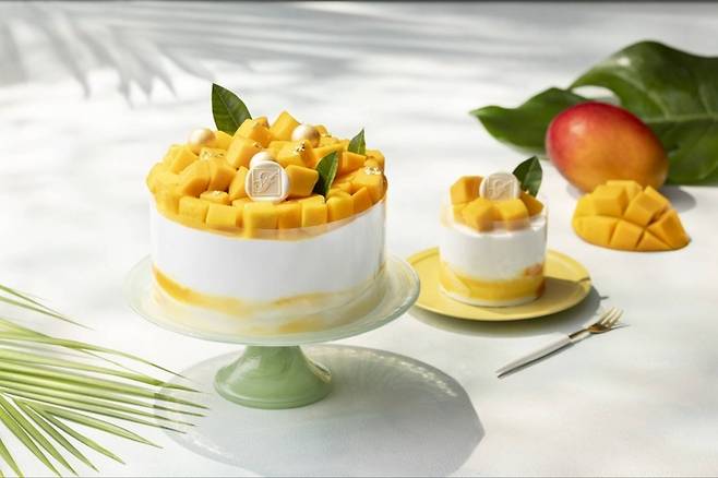 애플망고 케이크. 페어몬트 서울 호텔.