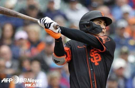 이정후는 이날 4번 타자로 출전했다. 사진(美 디트로이트)=ⓒAFPBBNews = News1