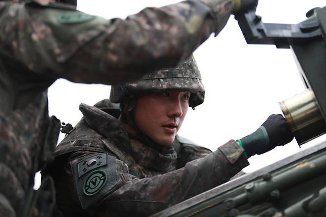 [대구=뉴시스] 육군 제50보병사단은 15일 경북 포항시 송라면 화진훈련장에서 육·해·공군과 해양경찰 전력을 통합한 지·해·공 합동훈련을 했다. (사진=육군 제50보병사단 제공) 2025.05.15. photo@newsis.com *재판매 및 DB 금지