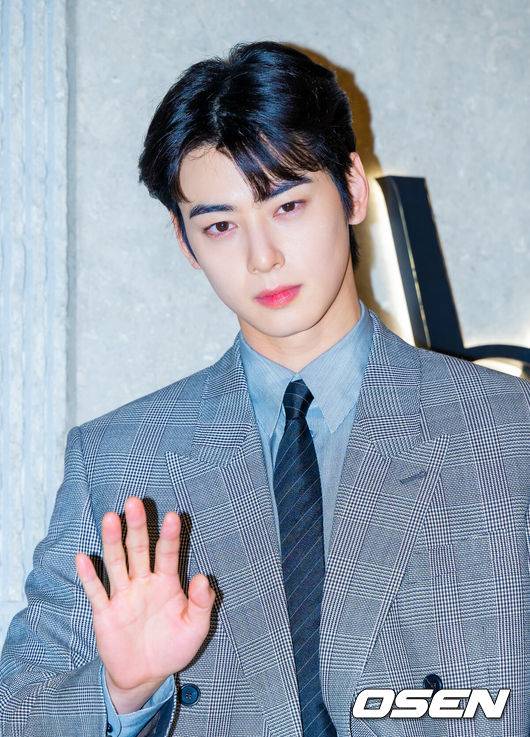[OSEN=민경훈 기자] 가수 겸 배우 차은우가 31일 오후 서울 중구 신세계 백화점 본점에서 열린 한 럭셔리 브랜드 스토어 리뉴얼 오프닝 포토 행사에 참석했다.이 자리에는 차은우, 이청아, 김도연, 이종원, 김나영이 참석해 자리를 빛냈다.차은우가 입장하며 포즈를 취하고 있다. 2025.03.31 / rumi@osen.co.kr
