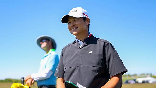 전 세계 1위 쩡야니가 지난 28일 미국 위스콘신주 에린의 에린 힐스GC에서 진행된 US여자오픈 연습라운드중 밝게 웃고 있다. ｜USGA 홈페이지