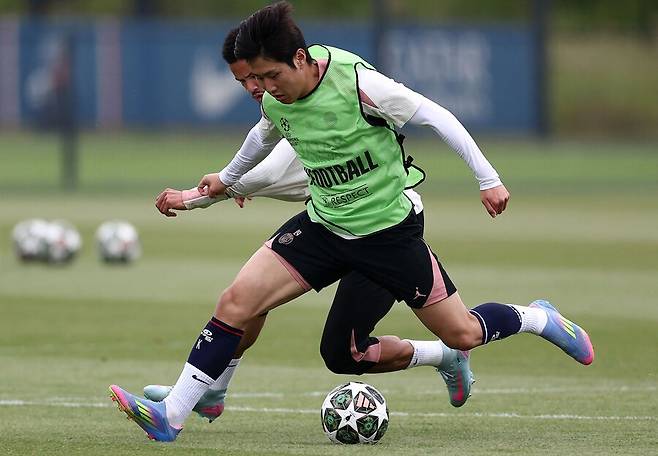 ▲ 파리 생제르맹에서 훈련 중인 이강인 ⓒ연합뉴스