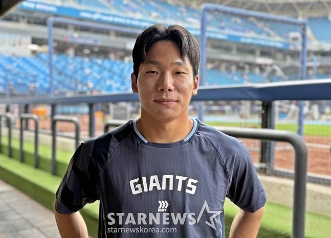 롯데 장두성이 스타뉴스와 인터뷰를 하고 있다. /사진=양정웅 기자