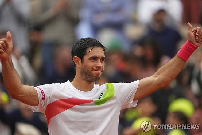 루드 꺾은 보르헤스 [AP=연합뉴스]