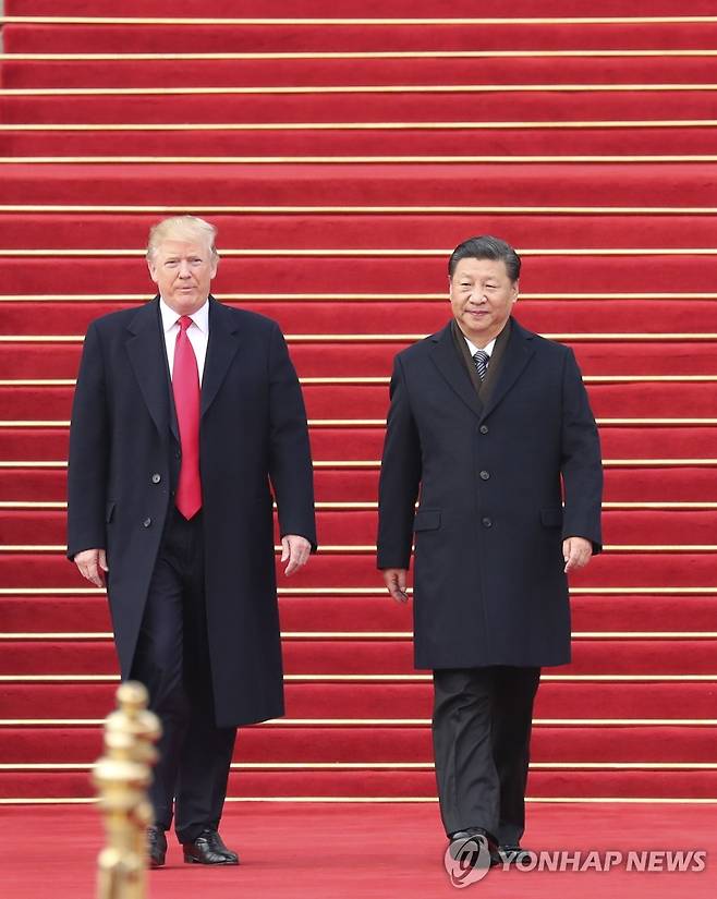 도널드 트럼프 미국 대통령과 시진핑 중국 국가주석 [신화 연합뉴스 자료사진. 재판매 및 DB 금지]