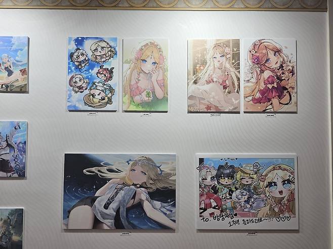 - 유저들이 직접 그린 일러스트들도 자리를 빛냈다