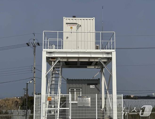 제주공항 내 공항기상라이다(기상청 제공) ⓒ 뉴스1