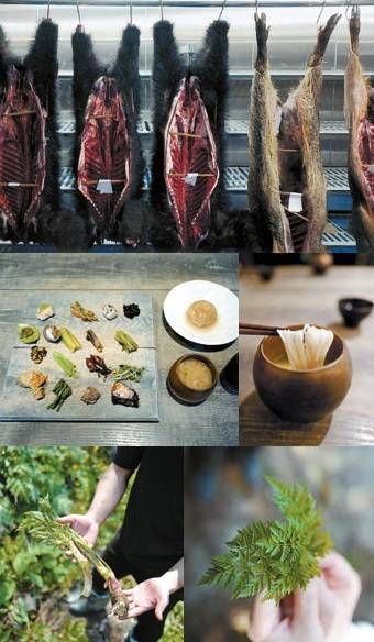 레보는 채렵한 곰과 멧돼지와 직접 채집한 채소를 활용해 요리한다. 특히 타니구치 에이지 셰프의 할머니 방식대로 만든 ‘조식’ 메뉴 구성과 디너 코스 중 염소 치즈 브로스와 머위 꽃대 소면 요리가 시그니처이다.