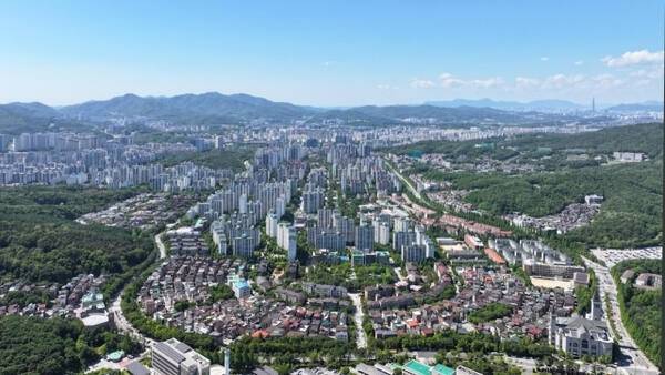 성남 분당동 일원 전경. 성남시 제공