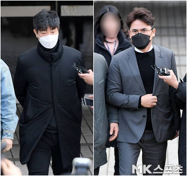 장정석 전 단장(오른쪽)과 김종국 전 감독. 사진=천정환 기자