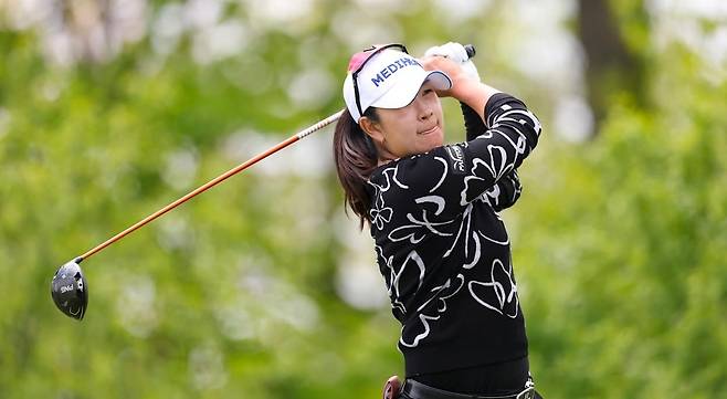 US여자오픈 첫날 4언더파 68타를 때려 공동 선두에 오른 김아림. [사진=USGA]