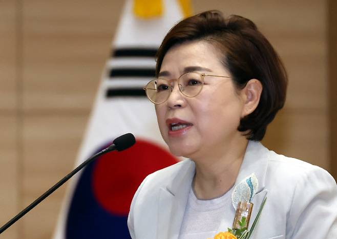 김정재 국민의힘 의원이 29일 오전 서울 여의도 국회 의원회관 대회의실에서 열린 근로형태 유연화와 공공형 택시 활성화를 통한 지속가능 택시산업 발전 토론회에서 인사말을 하고 있다.(사진=뉴시스)