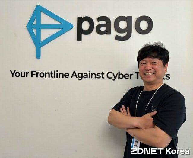 권영목 파고네트웍스 대표가 22일 서울 용산구 사옥에서 지디넷코리아와 인터뷰한 뒤 웃고 있다.(사진=유혜진 기자)