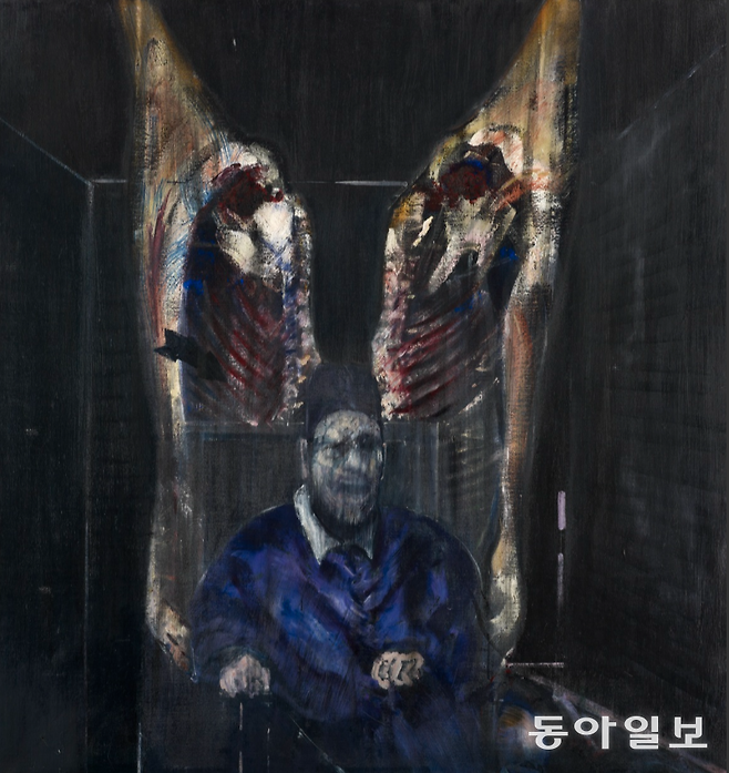 프랜시스 베이컨의 ‘고기와 함께 있는 인물’. 시카고미술관 소장품. © 2016 Estate of Francis Bacon. All rights reserved. / ARS, New York / DACS, London