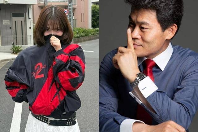 걸그룹 에스파 멤버 카리나가 국민의힘 상징색(빨간색)과 기호(2)를 담은 점퍼를 입고 입을 가린 포즈를 취하고 있다(왼쪽 사진). 일본 관광 도중 촬영된 이 사진은 제21대 대선 후보 TV 토론회가 진행 중이던 27일 밤 인스타그램에 등록돼 '정치적 의사 표명'이라는 의심을 샀는데, 카리나는 이튿날 "그런 의도가 아니었는데 오해가 커졌다"고 해명했다. 하지만 한국사 강사 출신 전한길(오른쪽)씨를 비롯한 보수·극우 진영 인사들이 "카리나를 지키겠다"고 나서며 논란은 가라앉지 않고 있다. 카리나·전한길 인스타그램 캡처