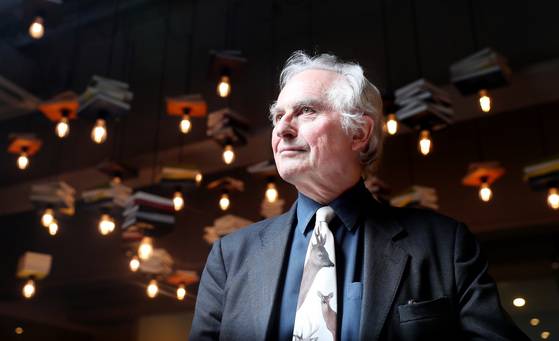 지은이 리처드 도킨스. 2017년 처음 한국을 방문해 강연회를 열었을 때 모습이다. [중앙포토]