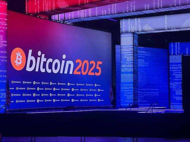 미국 라스베이거스 ‘비트코인 2025’행사장 [사진 = 이종화 기자]