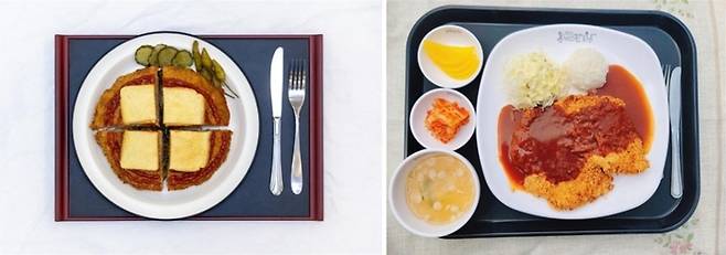 사진 왼쪽부터 치즈시내소, 옛날돈가스 / 사진 = 한국도로공사