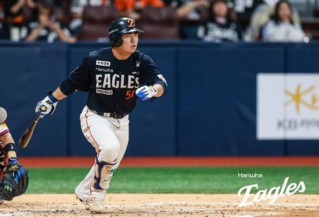 한화 문현빈은 31일 창원 NC전에서 불방망이를 휘둘렀다. 사진=한화 제공