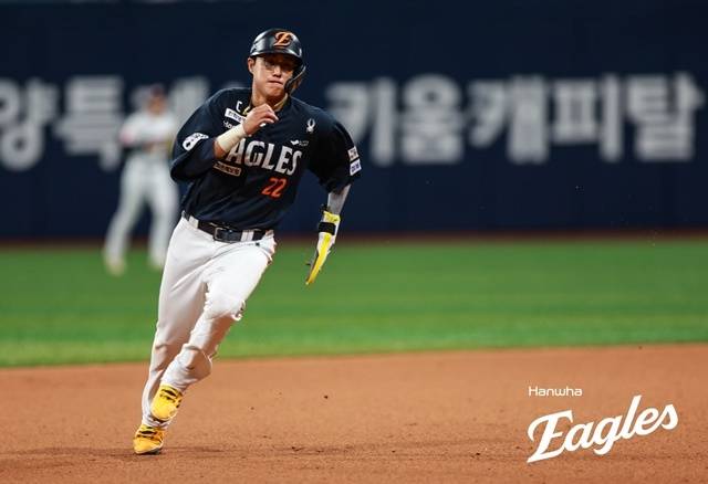 31일 창원 NC전에서 클러치 능력을 뽐낸 한화 채은성. 사진=한화 제공