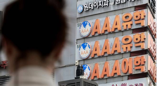 미국 정부가 전 세계 공관에 유학생 비자 인터뷰를 중단하라고 지시하면서 유학 준비생들 사이에 혼란이 빚어지고 있다. 사진은 28일 서울시내 유학원. /사진=뉴시스