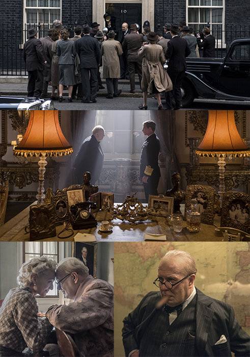 영화 ‘다키스트 아워’의 장면들. 네이버 영화