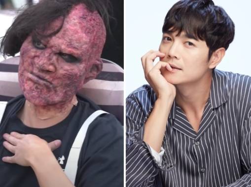 ‘귀궁’ 속 팔척귀(왼쪽)과 그를 연기한 배우 서도영. 소속사 제공