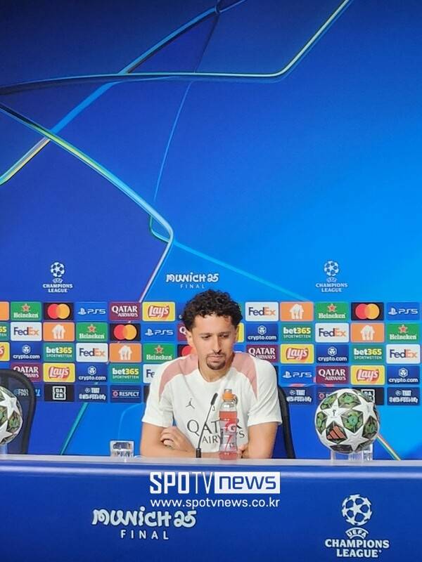 ▲ 파리 생제르맹 중앙 수비수 마르퀴뇨스.