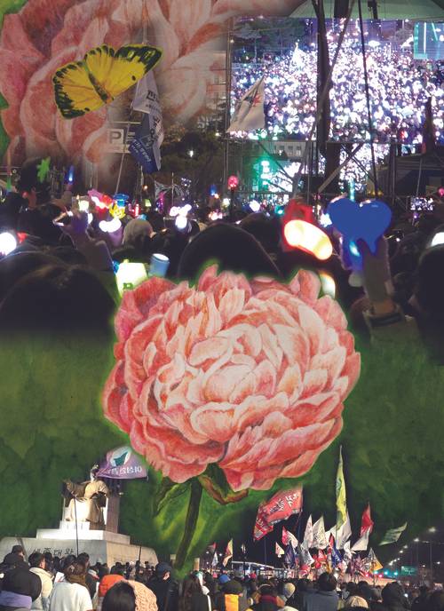 김경희 作 <피어라, 꽃>, 2025, 디지털이미지 /A4액션추진위원회 제공