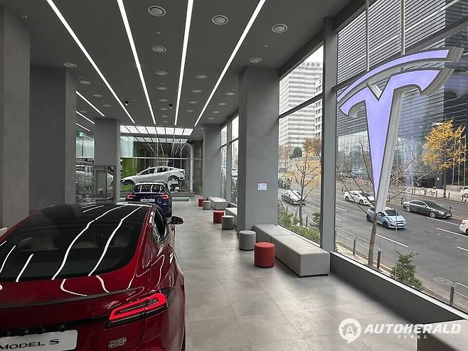 테슬라 강남 스토어(오토헤럴드 김훈기 기자)