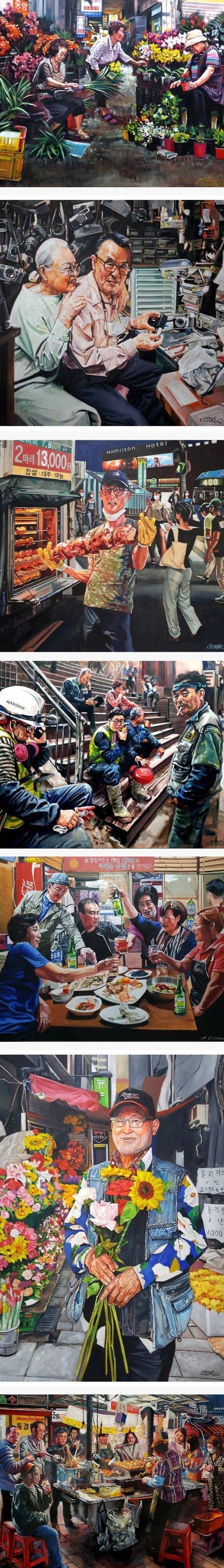 Internet_20250601_053157_1.jpeg 미국 화가가 표현한 \'서울 거리의 사람들\' .jpg