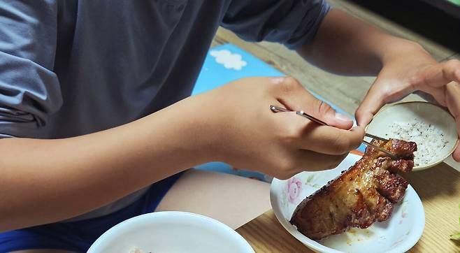 20250531_220237.jpg 저녁 통삼겹 굽고 그 기름에 파전