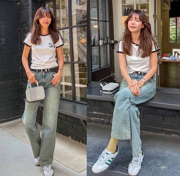 채정안이 또 한 번 ‘꾸안꾸 장인’다운 감각적인 일상룩을 선보였다.사진=채정안 SNS