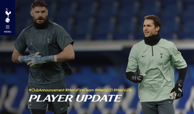 [사진] 토트넘 홋스퍼 공식 홈페이지