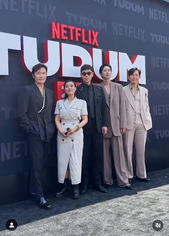 LA에서 열린 넷플릭스 '투둠 2025'에 참석한 '오징어게임' 배우들 [넷플릭스 SNS 갈무리. 재판매 및 DB 금지]