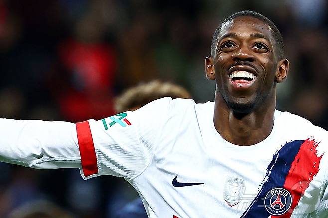 PSG의 우스만 뎀벨레 ⓒ AFP=뉴스1