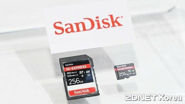 샌디스크 SD 익스프레스 / 마이크로SD 익스프레스 카드. (사진=지디넷코리아)