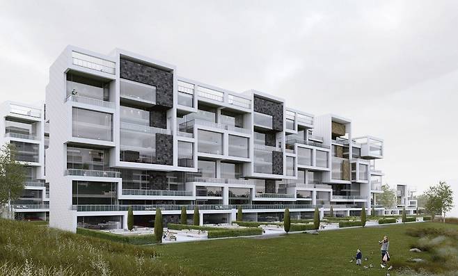 1000006692.jpg 밑에 일본긴자 티파니 건물 조감도와 대비되는 아파트