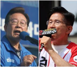 이재명(왼쪽) 더불어민주당 대선 후보와 김문수 국민의힘 대선 후보. 연합뉴스