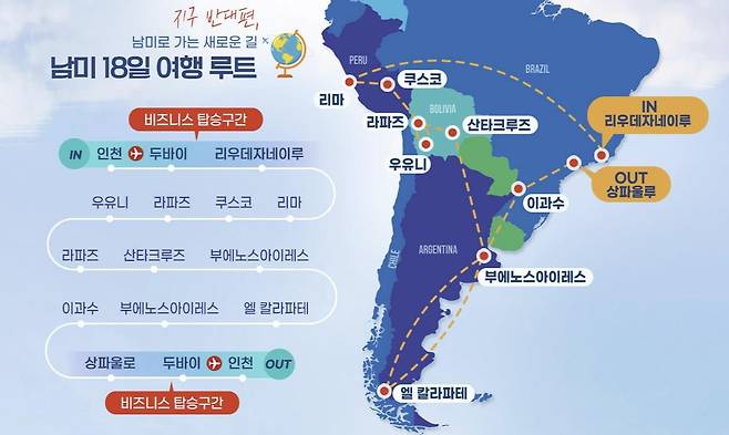 남미 패키지여행 [롯데관광개발 홈페이지 캡처. 재판매 및 DB 금지]