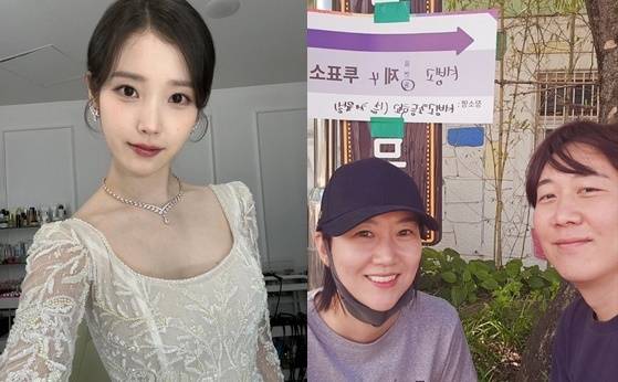 아이유(왼쪽), 도경완-장윤정 부부/아이유, 도경완 인스타그램