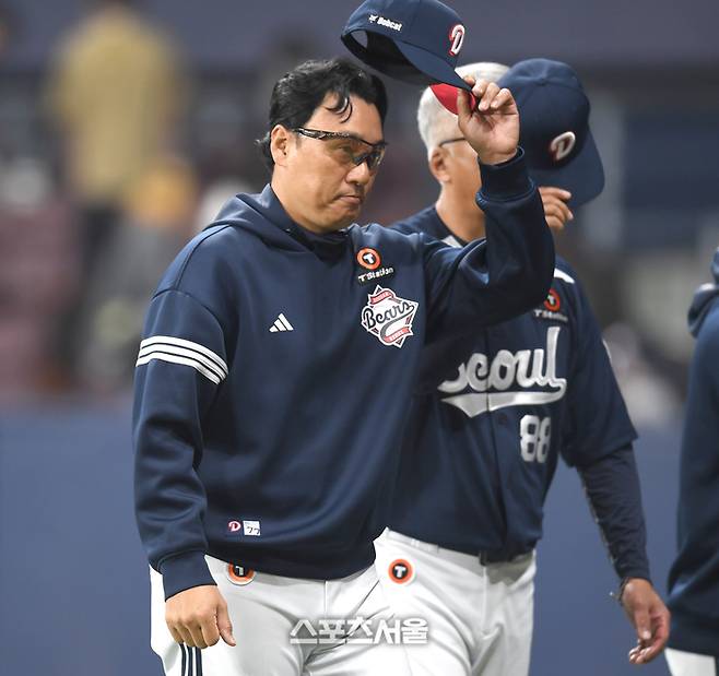 두산 지휘봉을 내려 놓은 이승엽 감독. 고척 | 최승섭기자 thunder@sportsseoul.com