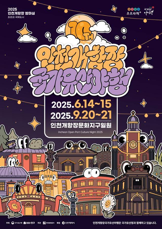 인천 개항장 국가유산 야행이 14일과 15일 이틀간 인천 중구청 일대에서 열린다. 사진은 행사 포스터. 인천관광공사 제공