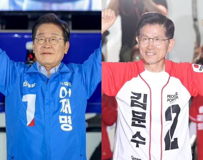 이재명 더불어민주당 대선 후보, 김문수 국민의힘 대선 후보 /사진=연합뉴스