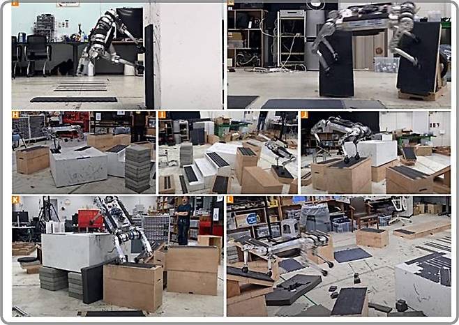 [대전=뉴시스] 한국과학기술원(KAIST·카이스트) 황보제민 교수팀이 불연속적이고 복잡한 지형에서도 고속보행이 가능한 사족 보행로봇 내비게이션 프레임워크를 개발했다. (사진=카이스트 제공) 2025.06.03. photo@newsis.com *재판매 및 DB 금지