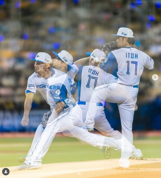 니폰햄 투수 이토 히로미. 홋카이도 니폰햄 화이터즈 SNS