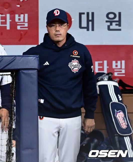 [OSEN=조은정 기자] 두산 조성환 감독대행. 2025.05.31 /cej@osen.co.kr