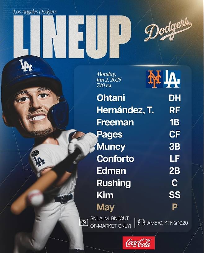 ▲ ⓒLA 다저스 SNS