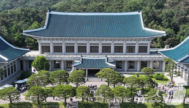 제21대 대통령 선거 투표일인 3일 서울 종로구 청와대에 관광객들이 북적이고 있다.  2025.6.3/뉴스1 ⓒ News1 박지혜 기자